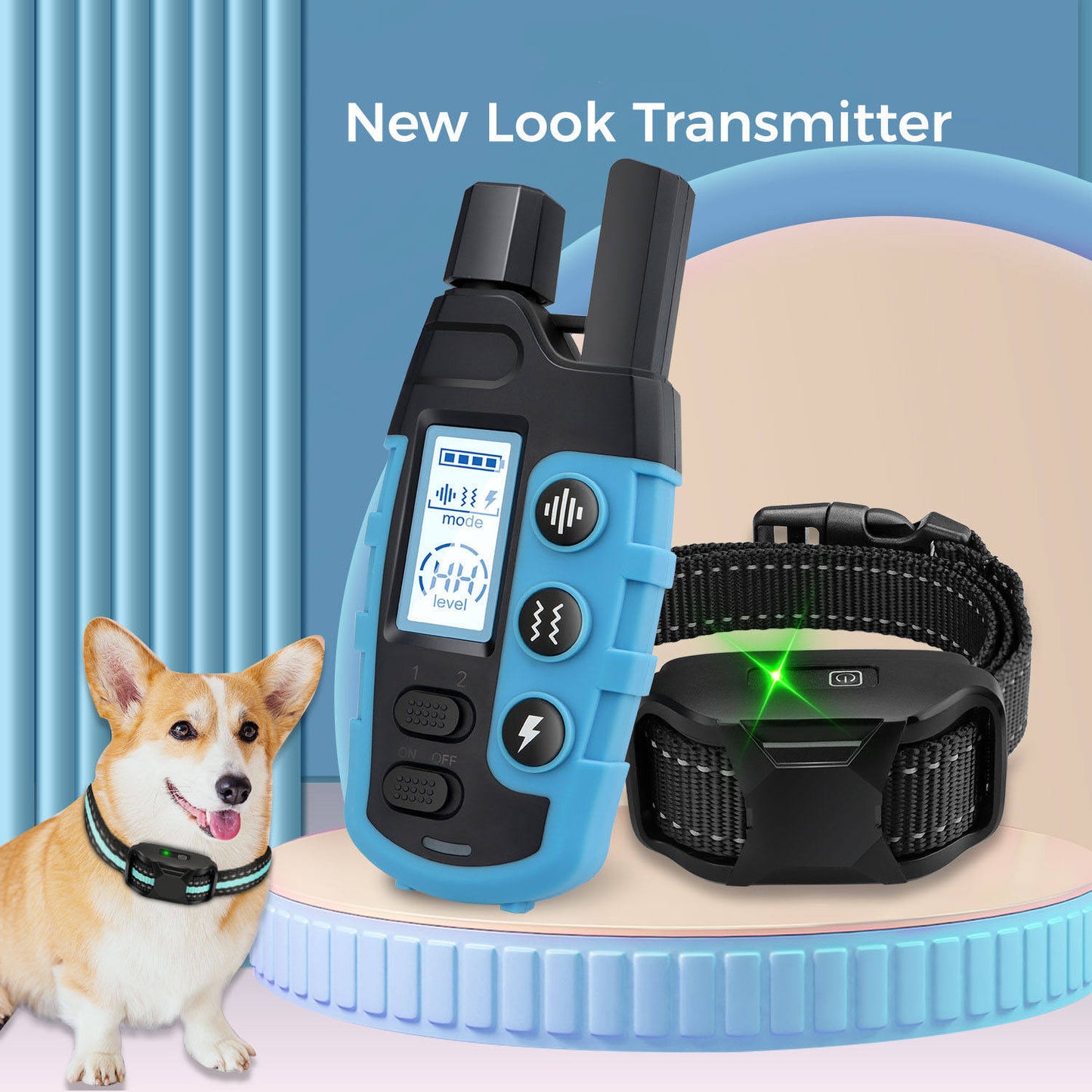 NovaPace Remote Dog Training Collar 1000m Waterproof Rechargeable