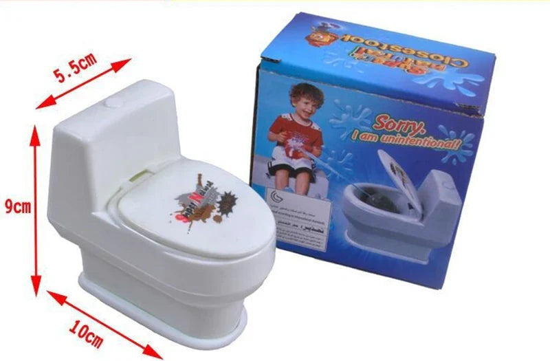 Mini Prank Squirt Spray Toilet | Funny Gag Toy for April Fools