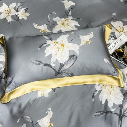 Orquidea Clara Duvet Cover Set (Eucalyptus Lyocell)