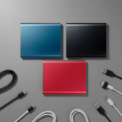 2TB External SSD USB 3.1 & USB-C Portable Solid State Drive