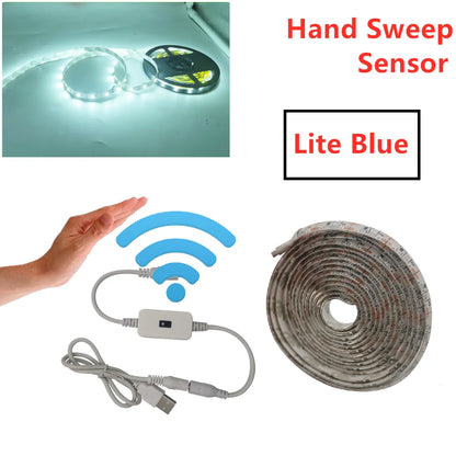 USB Motion Sensor LED Strip Light | Hand Wave Control for TV Kitchen