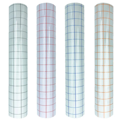 Clear Vinyl Transfer Paper Tape with Alignment Grid | Application Tape for Vinyl Decals