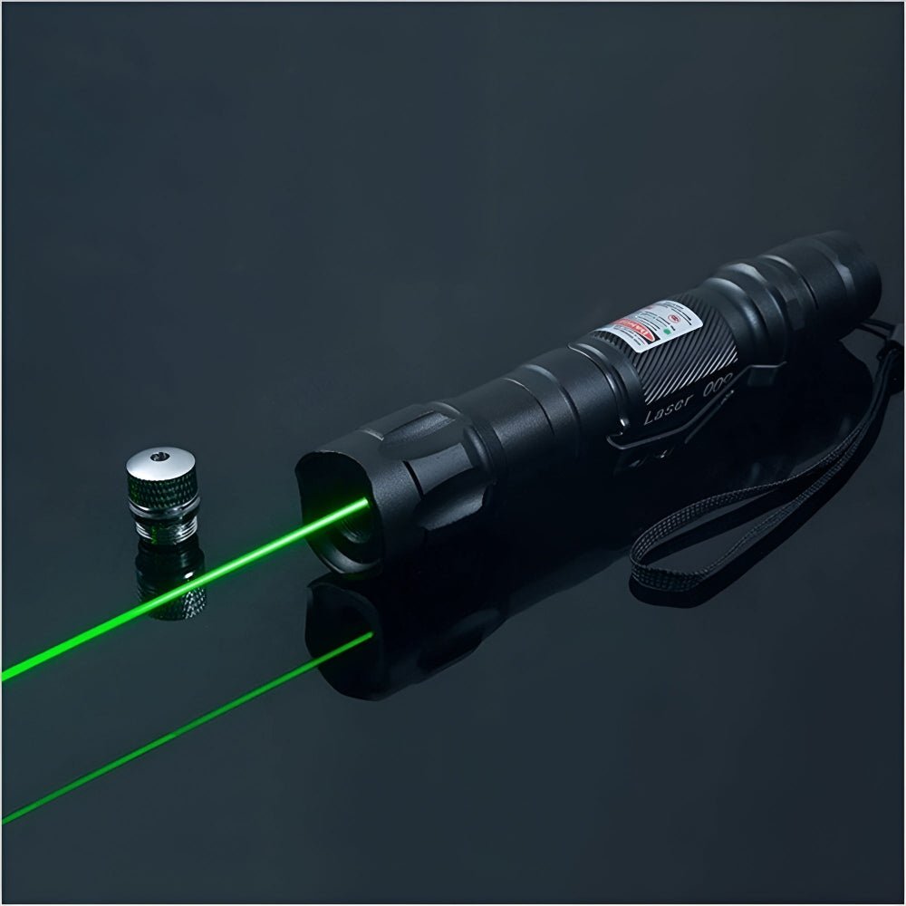 Puntero láser verde recargable 532nm USB de largo alcance