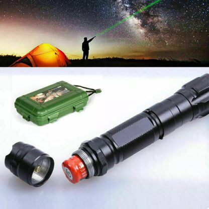 Puntero láser verde recargable 532nm USB de largo alcance