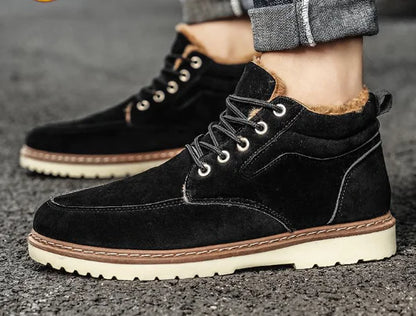 Casual Cashmere and Cotton Martin Boots