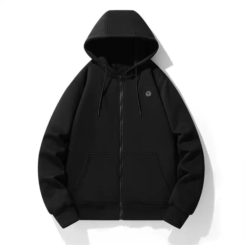 LITEGUEST 5-Zone Heated Zip-Up Hoodie | USB Heated Hoodie