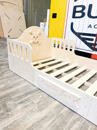 CAPTAIN JACK Pirate Ship Bed – Kids Wooden Themed Bed Frame | Bush Acres