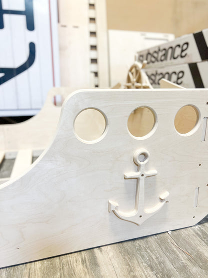 CAPTAIN JACK Pirate Ship Bed – Kids Wooden Themed Bed Frame | Bush Acres
