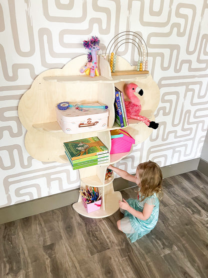 SUMMER Tree Bookshelf – Kids Wooden Tree Shelf