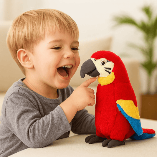 Interactive Talking Parrot Plush Toy – Voice Repeating Learning Toy