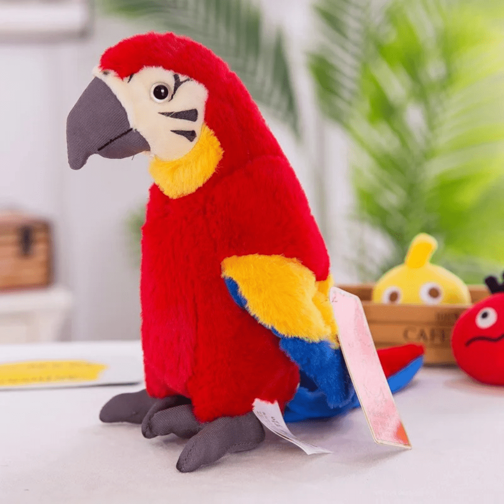Interactive Talking Parrot Plush Toy Voice Repeating Learning Toy for Kids