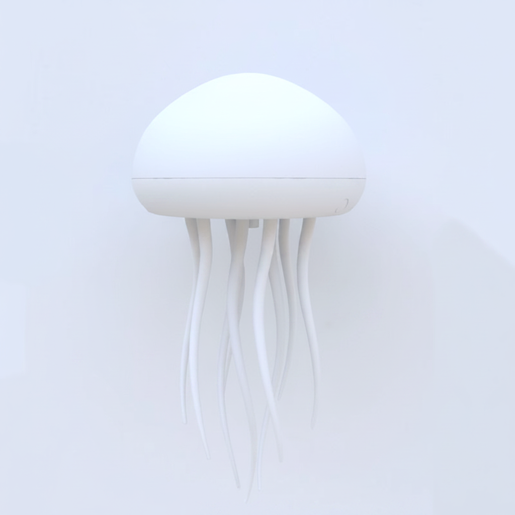 LED Jellyfish Lamp RGB Color Changing Mood Light with Voice Control