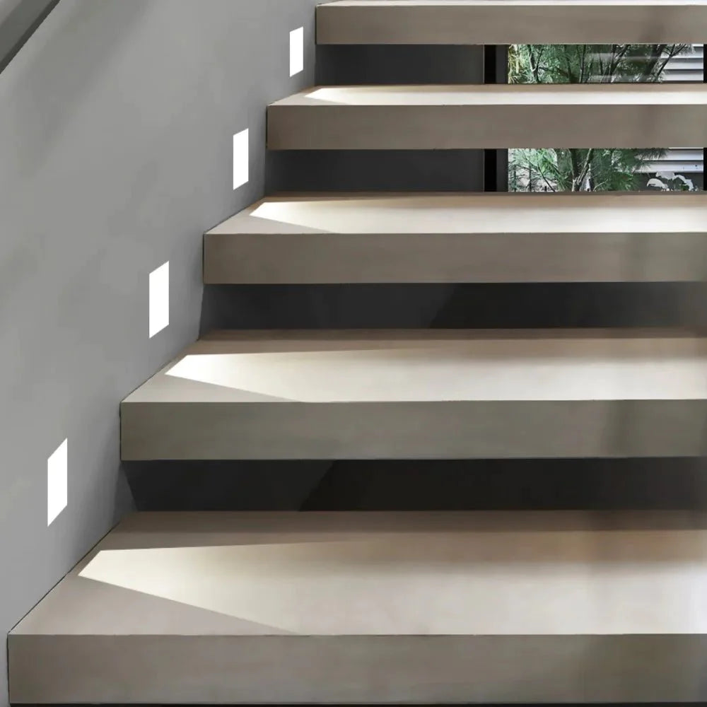 LED Stair Light with Motion Sensor Recessed Wall Step Light 110-240V