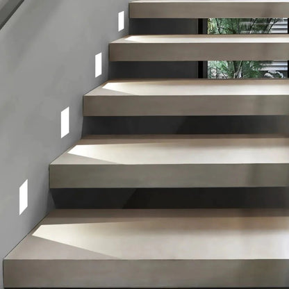 LED Stair Light with Motion Sensor Recessed Wall Step Light 110-240V