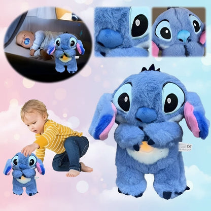 Calming Breathing Plush Toy with Night Light Sleep Aid Stuffed Animal