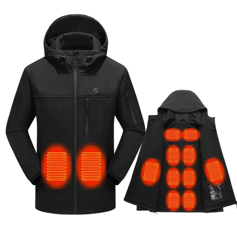 LITEGUEST 10-Zone Heated Softshell Jacket | USB Winter Jacket