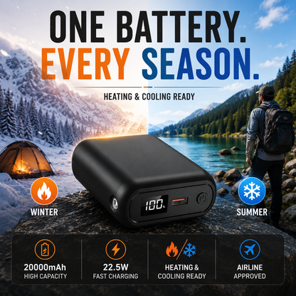 LITEGUEST 20,000mAh Power Bank | Heated & Cooling Gear Ready
