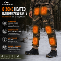 LITEGUEST 8-Zone Heated Hunting Cargo Pants | 3-Zone Heat Control
