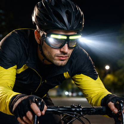 LITEGUEST Clip-On LED Cycling Glasses Light