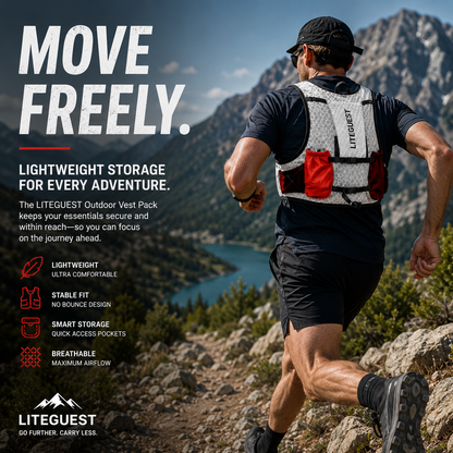 LITEGUEST Trail Running Vest Pack – Lightweight Hiking Backpack