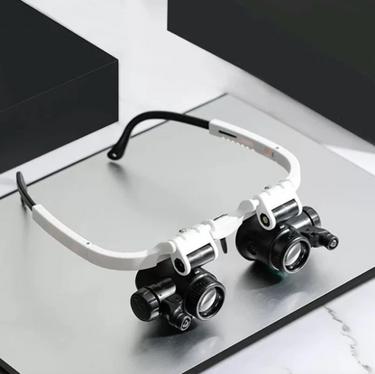 LED Magnifying Glasses 8X 15X 23X Adjustable Headband Magnifier