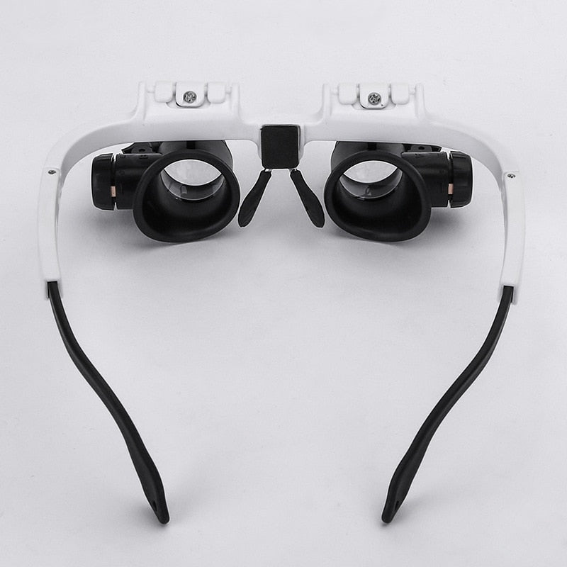 LED Magnifying Glasses 8X 15X 23X Adjustable Headband Magnifier