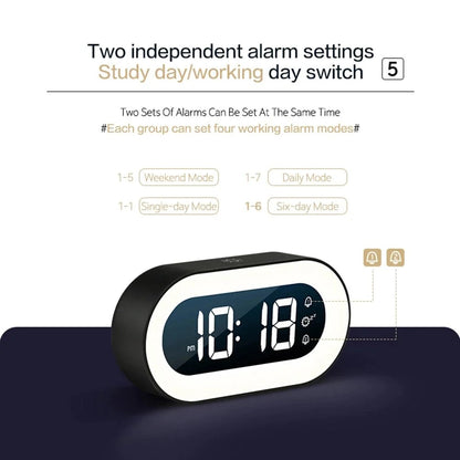 Gentle Wake | Sunrise Alarm Clock with Gradual Light & Nature Sounds | LED Digital Display for Stress-Free Mornings