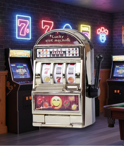 Casino-Style Mini Slot Machine Toy