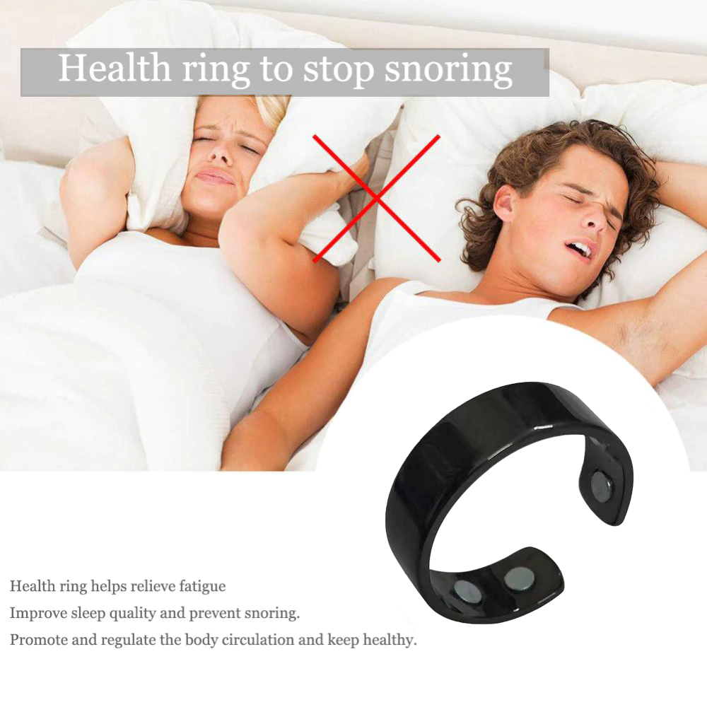 Magnetic Adjustable Stainless Steel Sleep Ring Unisex Comfort Band