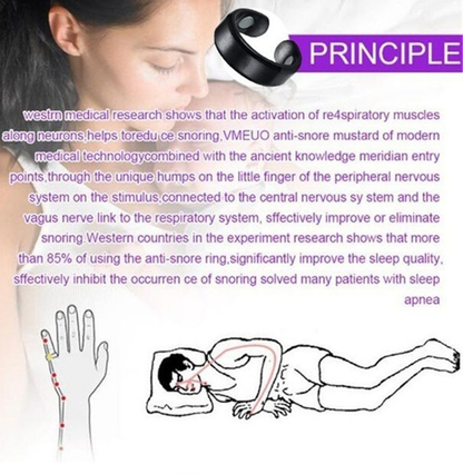 Magnetic Adjustable Stainless Steel Sleep Ring Unisex Comfort Band