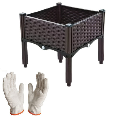 Jardinière surélevée avec drainage pour balcon extérieur, légumes et fleurs