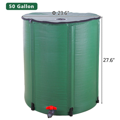 Collapsible Rain Barrel 50 200 Gallon Water Collection Tank Garden Watering