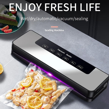 Machine sous vide 65Kpa, scelleuse alimentaire, automatique, fonction humide et sèche, avec 50 sacs, usage commercial