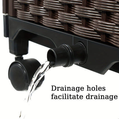 Jardinière surélevée avec drainage pour balcon extérieur, légumes et fleurs