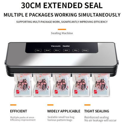 Machine sous vide 65Kpa, scelleuse alimentaire, automatique, fonction humide et sèche, avec 50 sacs, usage commercial