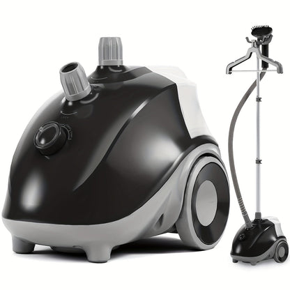 1500W Garment Steamer Standing Clothes Steamer 1.8L Tank 60Min Continuous Steam