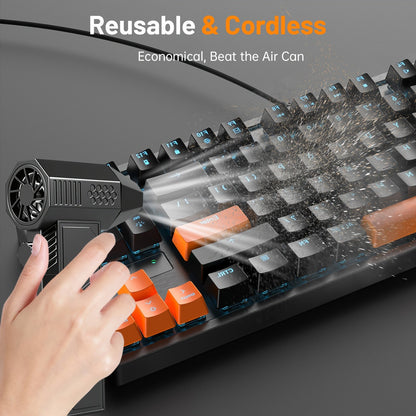 130000RPM Electric Air Duster Cordless Turbo Fan Rechargeable Blower Keyboard Cleaner