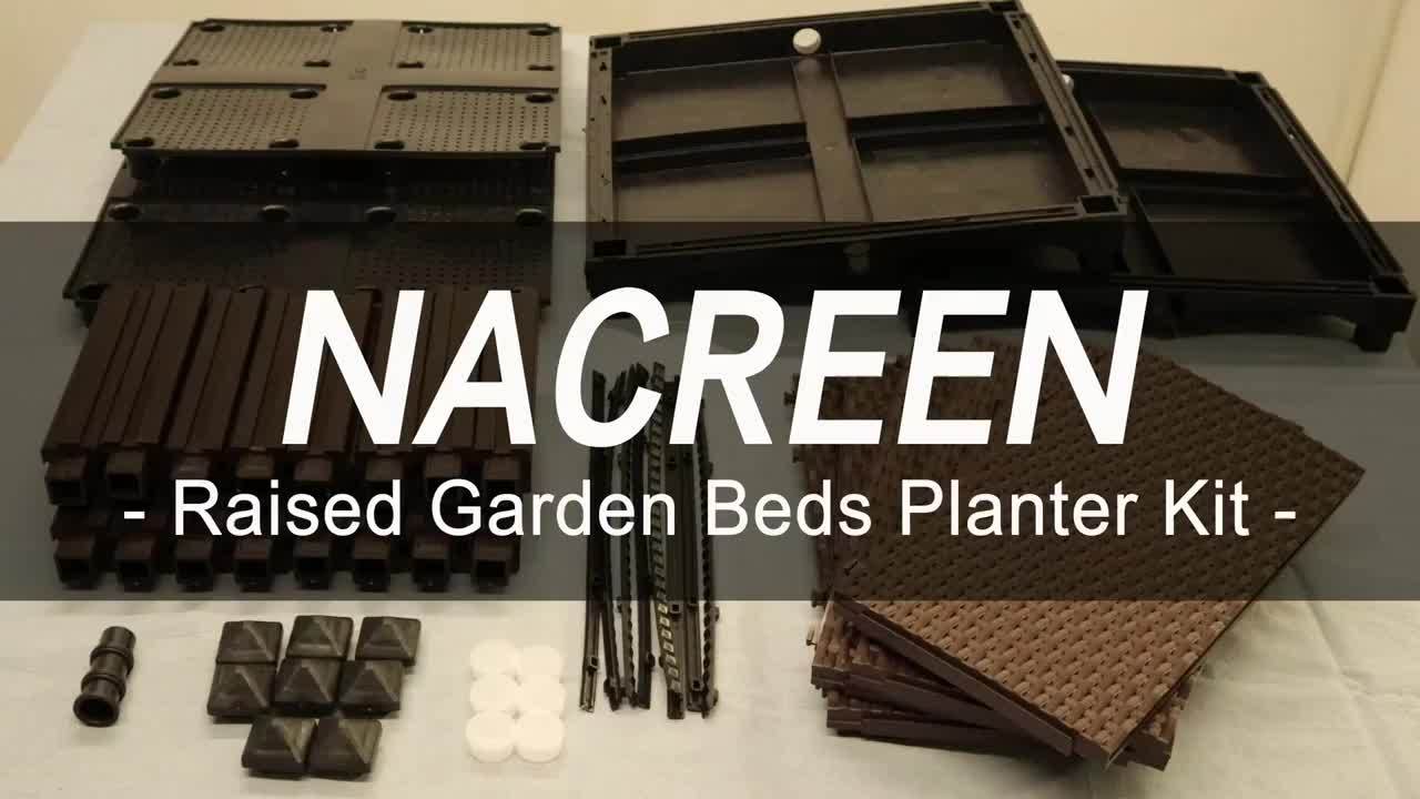 Jardinière surélevée avec drainage pour balcon extérieur, légumes et fleurs