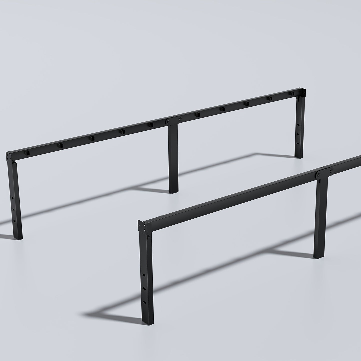 Heavy Duty Metal Bed Frame Platform Mattress Foundation No Box Spring Black