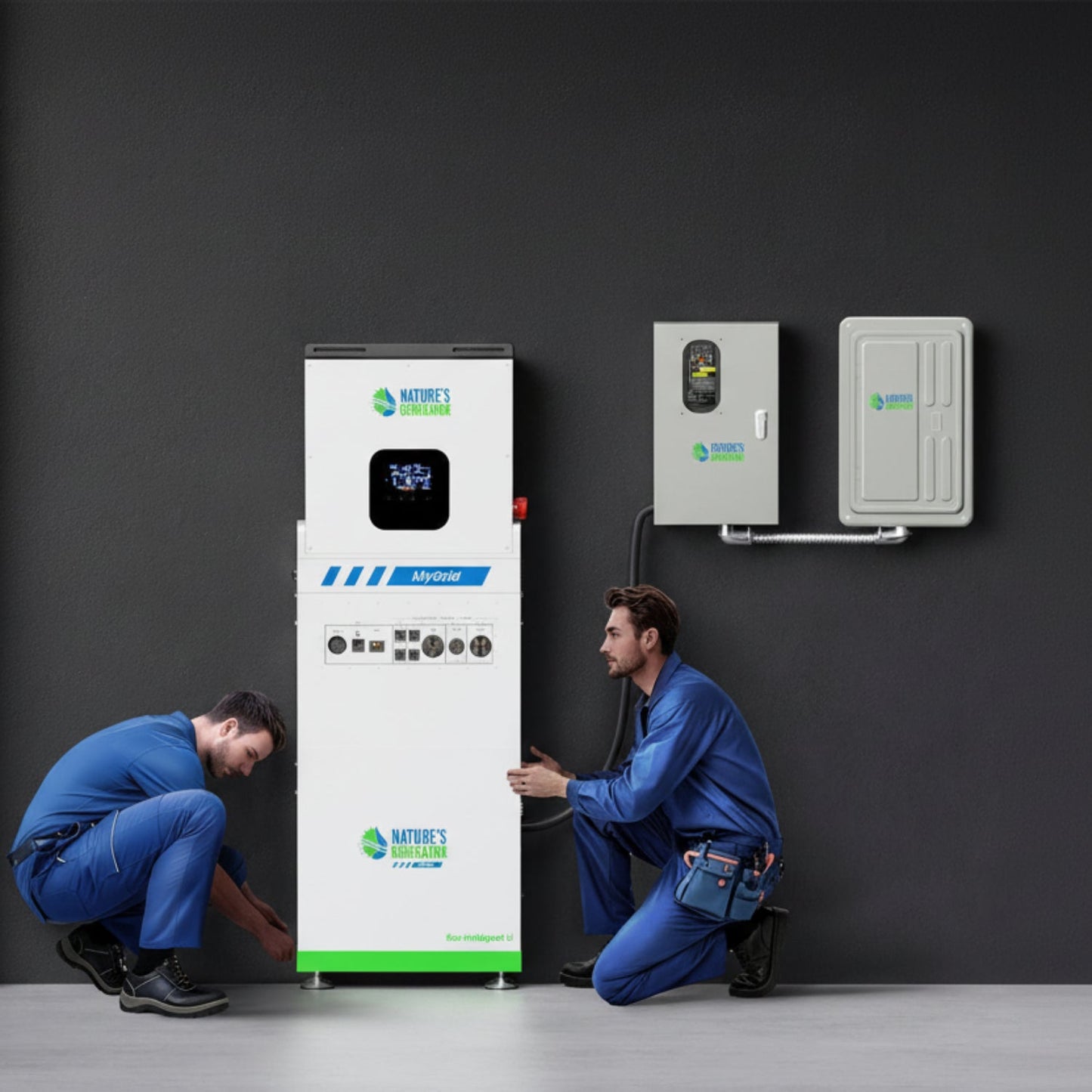 MyGrid 10K with Transfer Switch for House Battery Backup