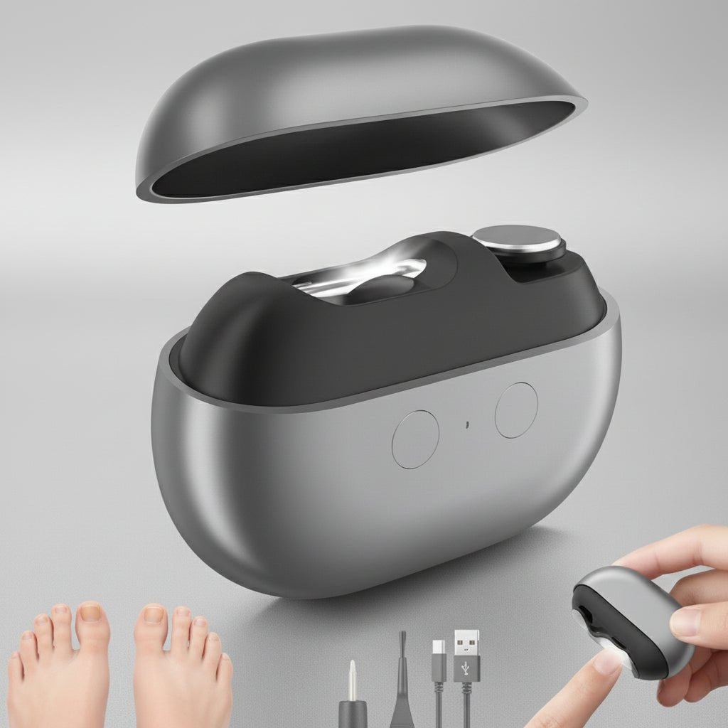 Electric Nail Clipper with LED Light USB-C Rechargeable