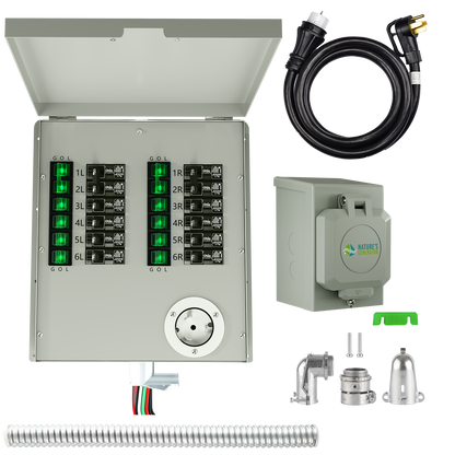 12-Circuit 120/240V 50A Non-Automatic Transfer Switch