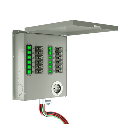 12-Circuit 120/240V 50A Non-Automatic Transfer Switch
