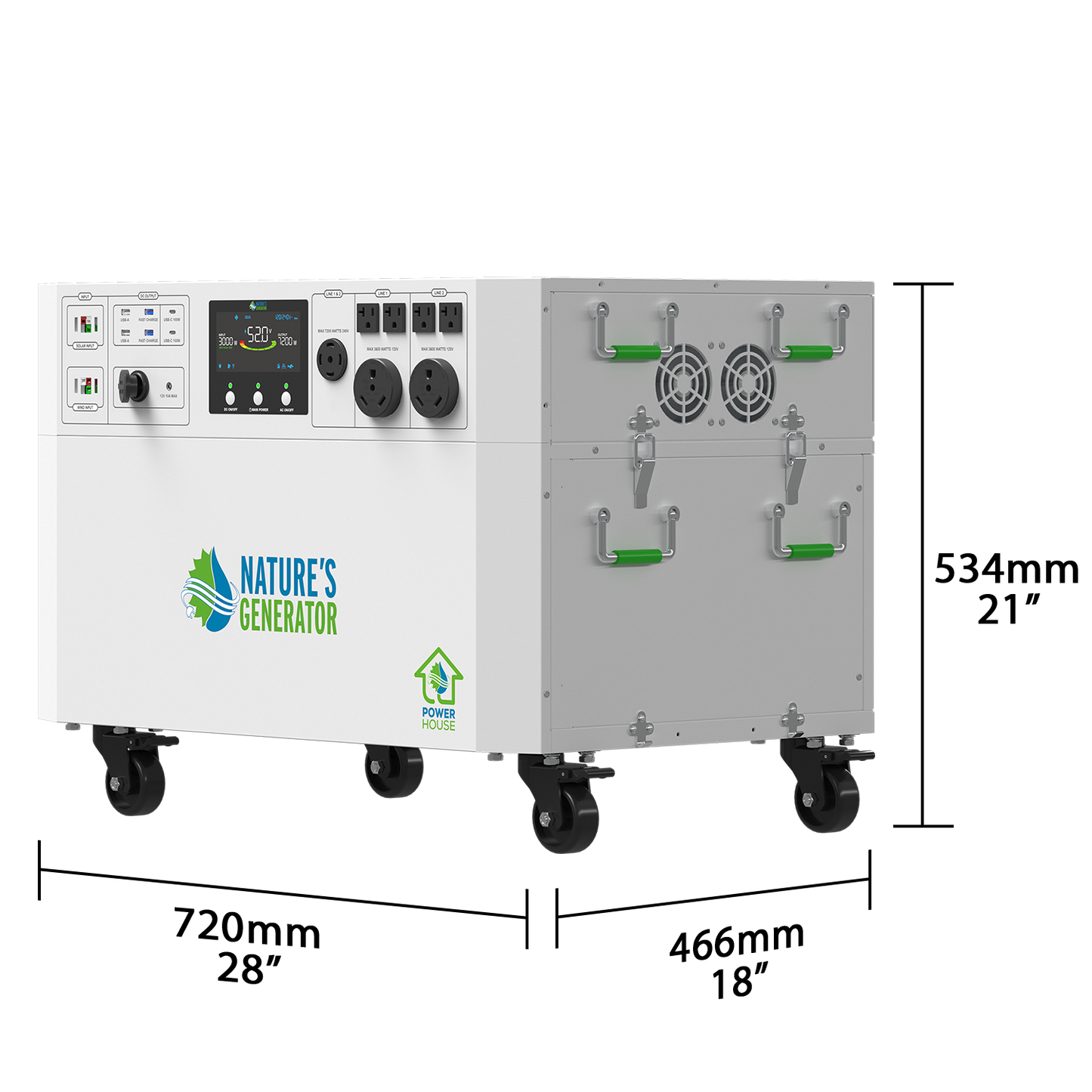 Powerhouse Gen 2 Solar Generator and Transfer Switch