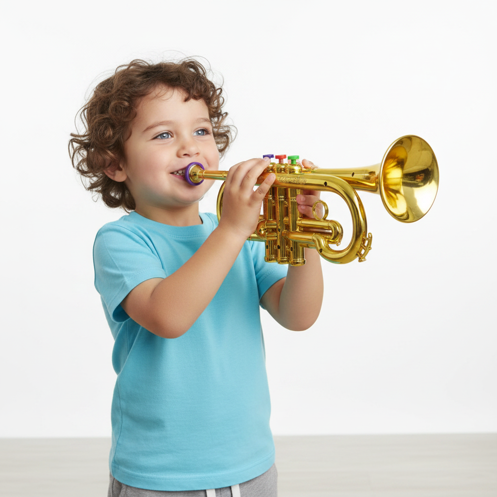 Children’s Music Trumpet Toy with Colored Keys Educational Musical Toy