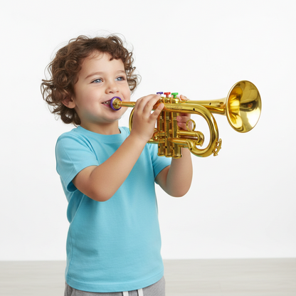Children’s Music Trumpet Toy with Colored Keys Educational Musical Toy