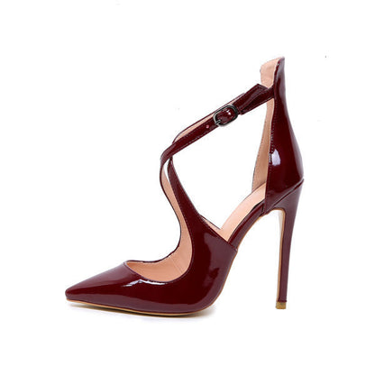 Women's Shoes Cross Strap Stiletto Heel