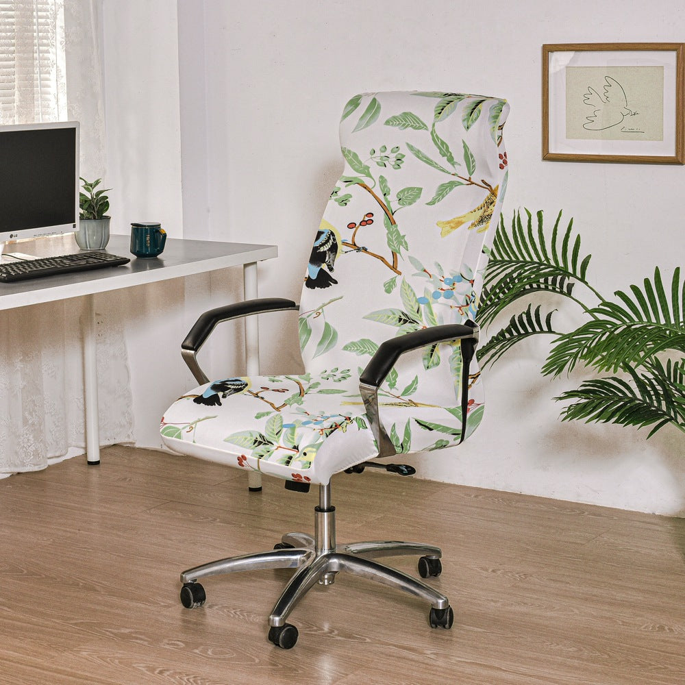 Housse de chaise de bureau pivotante pour ordinateur d'hôtel