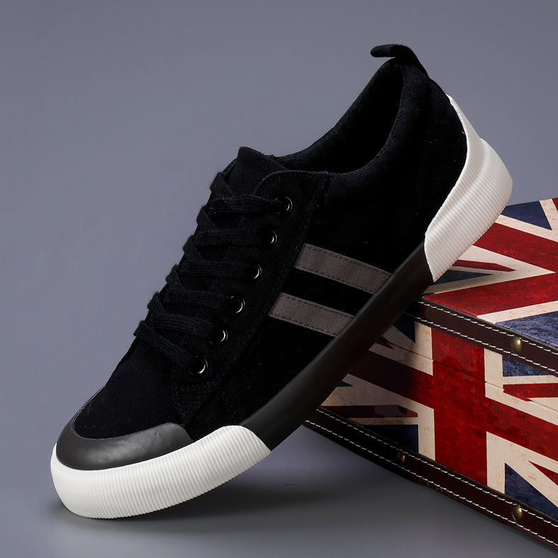 Men's Canvas Shoes Lightweight Breathable All-match Low Top