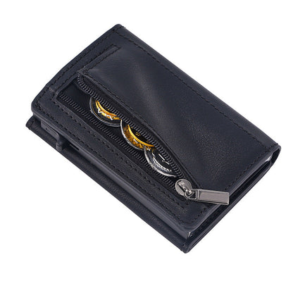 PU Cassette Rfid Blocking Aluminum Alloy Polyurethane Card Mount